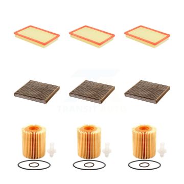 3x Air + 3x Cabin + 3x Engine Cartridge Oil Filter (9 Total) Kit For Lexus LS460 LS600h KFM-101806
