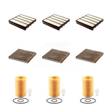 3x Air + 3x Cabin + 3x Engine Cartridge Oil Filter (9 Total) Kit For Toyota Tundra Lexus KFM-101808