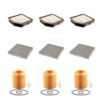 3x Air + 3x Cabin + 3x Engine Cartridge Oil Filter (9 Total) Kit For Lexus IS350 KFM-101813