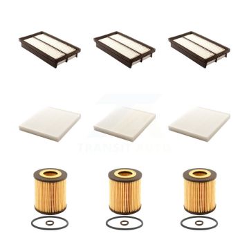3x Air + 3x Cabin + 3x Engine Cartridge Oil Filter (9 Total) Kit For Mazda CX-7 6 KFM-101820