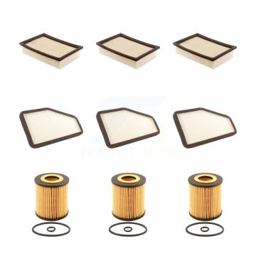 3x Air + 3x Cabin + 3x Engine Cartridge Oil Filter (9 Total) Kit For Mazda Tribute KFM-101822