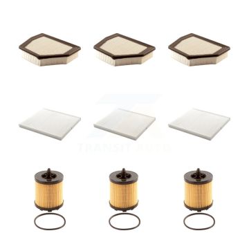 3x Air + 3x Cabin + 3x Engine Cartridge Oil Filter (9 Total) Kit For Saturn Vue Chevrolet KFM-101824