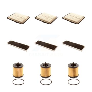3x Air + 3x Cabin + 3x Engine Cartridge Oil Filter (9 Total) Kit For Saturn Vue KFM-101831
