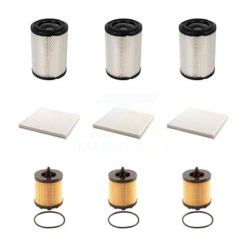 3x Air + 3x Cabin + 3x Engine Cartridge Oil Filter (9 Total) Kit For Chevrolet Cobalt KFM-101832