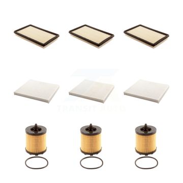 3x Air + 3x Cabin + 3x Engine Cartridge Oil Filter (9 Total) Kit For Saturn Ion 2.2L 2.4L KFM-101835