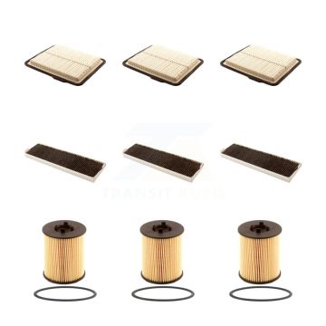 3x Air + 3x Cabin + 3x Engine Cartridge Oil Filter (9 Total) Kit For Saturn Vue 3.0L KFM-101836