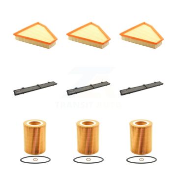 3x Air + 3x Cabin + 3x Engine Cartridge Oil Filter (9 Total) Kit For BMW 325i 330i 325xi KFM-101839