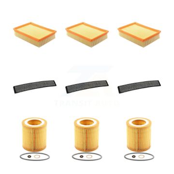 3x Air + 3x Cabin + 3x Engine Cartridge Oil Filter (9 Total) Kit For 2006 BMW 330i 330Ci KFM-101840