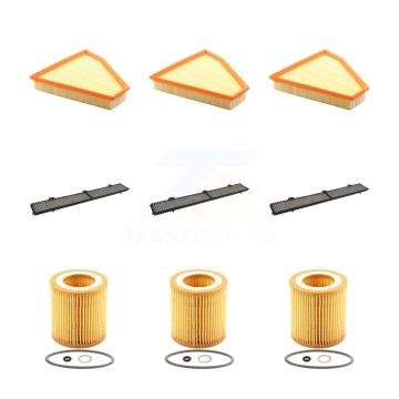 3x Air + 3x Cabin + 3x Engine Cartridge Oil Filter (9 Total) Kit For BMW 328i xDrive 323i KFM-101841