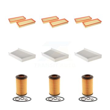 3x Air + 3x Cabin + 3x Engine Cartridge Oil Filter (9 Total) Kit For Mercedes-Benz C240 KFM-101845