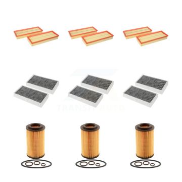 3x Air + 3x Cabin + 3x Engine Cartridge Oil Filter (9 Total) Kit For Mercedes-Benz ML350 KFM-101847