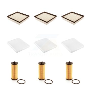 3x Air + 3x Cabin + 3x Engine Cartridge Oil Filter (9 Total) Kit For Dodge Journey 200 KFM-101851