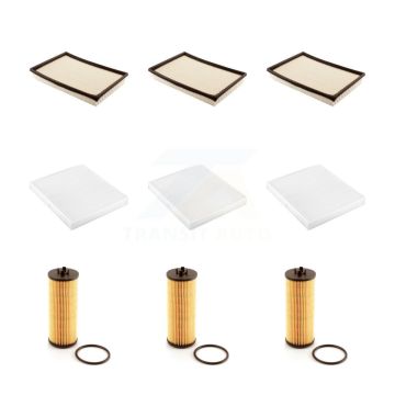 3x Air + 3x Cabin + 3x Engine Cartridge Oil Filter (9 Total) Kit For 2013 Ram 1500 3.6L KFM-101854
