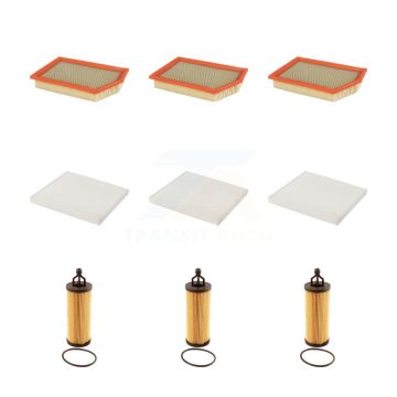 3x Air + 3x Cabin + 3x Engine Cartridge Oil Filter (9 Total) Kit For Jeep Cherokee 3.2L KFM-101857