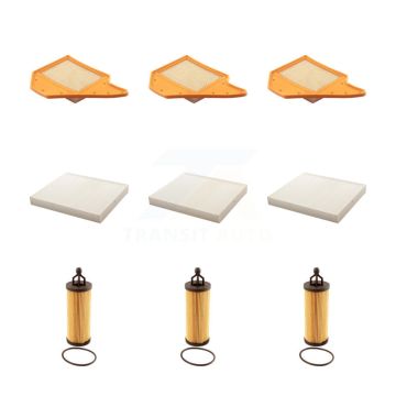 3x Air + 3x Cabin + 3x Engine Cartridge Oil Filter (9 Total) Kit For Dodge Grand Caravan KFM-101858