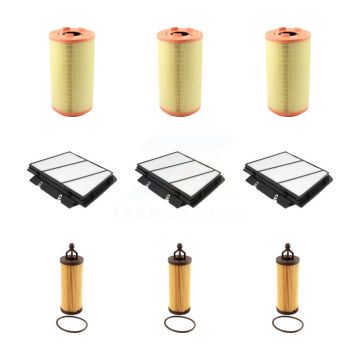 3x Air + 3x Cabin + 3x Engine Cartridge Oil Filter (9 Total) Kit For Ram ProMaster 2500 KFM-101859