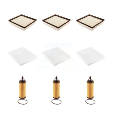 3x Air + 3x Cabin + 3x Engine Cartridge Oil Filter (9 Total) Kit For Dodge Journey 200 KFM-101860