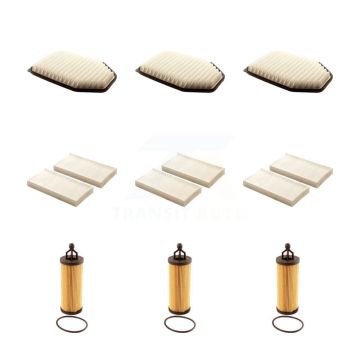 3x Air + 3x Cabin + 3x Engine Cartridge Oil Filter (9 Total) Kit For Jeep Wrangler JK KFM-101861