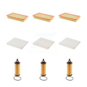 3x Air + 3x Cabin + 3x Engine Cartridge Oil Filter (9 Total) Kit For Chrysler 200 3.6L KFM-101863