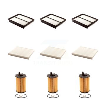 3x Air + 3x Cabin + 3x Engine Cartridge Oil Filter (9 Total) Kit For Kia Sorento Hyundai KFM-101869
