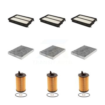 3x Air + 3x Cabin + 3x Engine Cartridge Oil Filter (9 Total) Kit For Kia Sorento 3.3L KFM-101876
