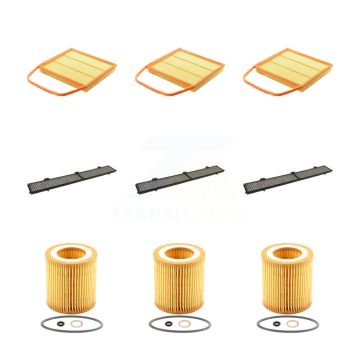 3x Air + 3x Cabin + 3x Engine Cartridge Oil Filter (9 Total) Kit For BMW 335i xDrive 135i KFM-101877
