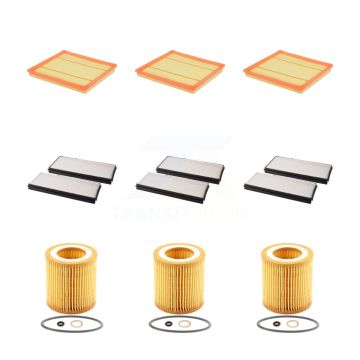 3x Air + 3x Cabin + 3x Engine Cartridge Oil Filter (9 Total) Kit For BMW X5 X3 535i GT KFM-101879