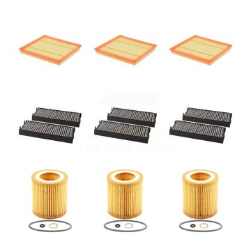 3x Air + 3x Cabin + 3x Engine Cartridge Oil Filter (9 Total) Kit For BMW X5 X6 KFM-101880