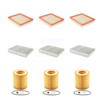 3x Air + 3x Cabin + 3x Engine Cartridge Oil Filter (9 Total) Kit For BMW 328i xDrive 320i KFM-101882