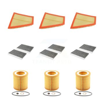 3x Air + 3x Cabin + 3x Engine Cartridge Oil Filter (9 Total) Kit For BMW 528i xDrive KFM-101883