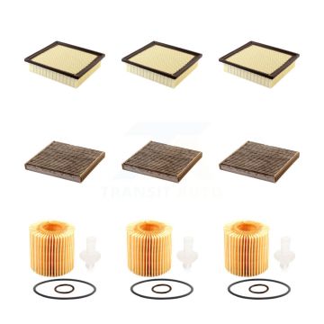 3x Air + 3x Cabin + 3x Engine Cartridge Oil Filter (9 Total) Kit For Toyota Sienna Lexus KFM-101889