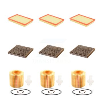 3x Air + 3x Cabin + 3x Engine Cartridge Oil Filter (9 Total) Kit For Toyota RAV4 Camry KFM-101892