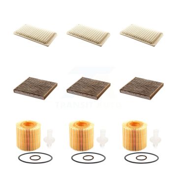 3x Air + 3x Cabin + 3x Engine Cartridge Oil Filter (9 Total) Kit For Toyota Highlander KFM-101893