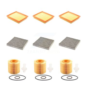 3x Air + 3x Cabin + 3x Engine Cartridge Oil Filter (9 Total) Kit For Lexus NX300h KFM-101896