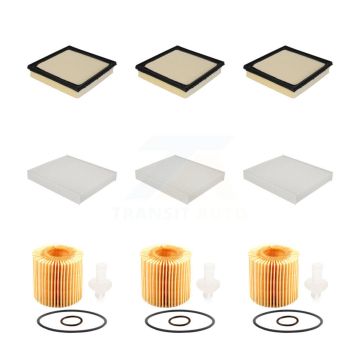 3x Air + 3x Cabin + 3x Engine Cartridge Oil Filter (9 Total) Kit For Toyota Camry Lexus KFM-101900