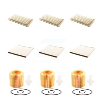 3x Air + 3x Cabin + 3x Engine Cartridge Oil Filter (9 Total) Kit For Toyota Sienna Lexus KFM-101903