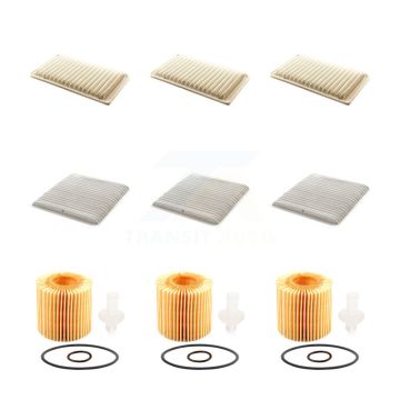3x Air + 3x Cabin + 3x Engine Cartridge Oil Filter (9 Total) Kit For Toyota Sienna LE CE KFM-101904