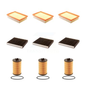 3x Air + 3x Cabin + 3x Engine Cartridge Oil Filter (9 Total) Kit For Chevrolet Sonic KFM-101908