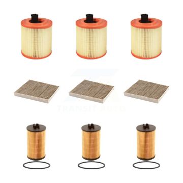 3x Air + 3x Cabin + 3x Engine Cartridge Oil Filter (9 Total) Kit For Chevrolet Cruze KFM-101911