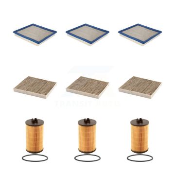 3x Air + 3x Cabin + 3x Engine Cartridge Oil Filter (9 Total) Kit For Chevrolet Colorado KFM-101912