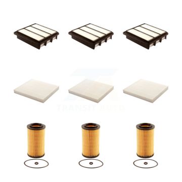 3x Air + 3x Cabin + 3x Engine Cartridge Oil Filter (9 Total) Kit For Hyundai Sonata Azera KFM-101919