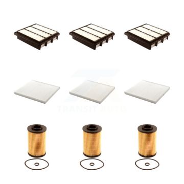 3x Air + 3x Cabin + 3x Engine Cartridge Oil Filter (9 Total) Kit For Hyundai Azera 3.3L KFM-101923