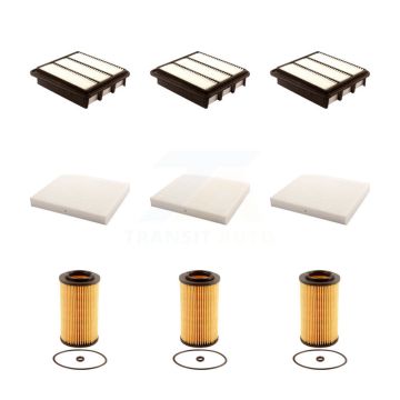 3x Air + 3x Cabin + 3x Engine Cartridge Oil Filter (9 Total) Kit For Hyundai Sonata Azera KFM-101924