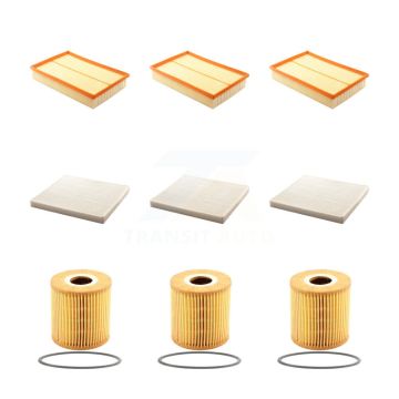 3x Air + 3x Cabin + 3x Engine Cartridge Oil Filter (9 Total) Kit For Volvo S60 XC70 V70 KFM-101926