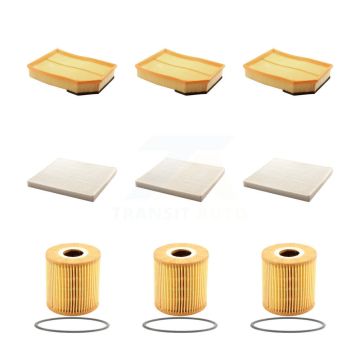 3x Air + 3x Cabin + 3x Engine Cartridge Oil Filter (9 Total) Kit For Volvo XC90 KFM-101927