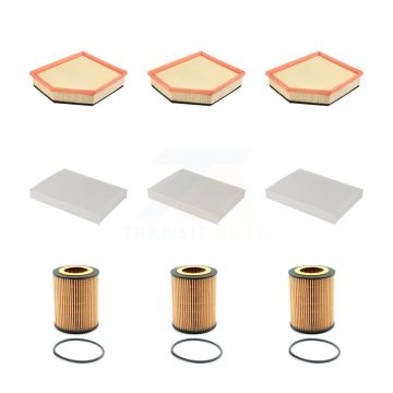 3x Air + 3x Cabin + 3x Engine Cartridge Oil Filter (9 Total) Kit For Volvo XC60 XC70 S60 KFM-101928