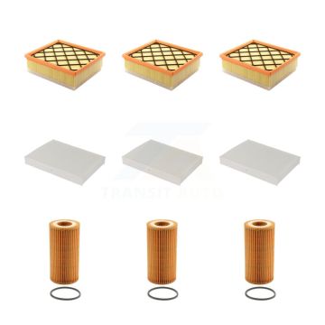 3x Air + 3x Cabin + 3x Engine Cartridge Oil Filter (9 Total) Kit For Volvo S60 XC60 V60 KFM-101929