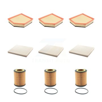 3x Air + 3x Cabin + 3x Engine Cartridge Oil Filter (9 Total) Kit For Volvo XC70 3.0L KFM-101930