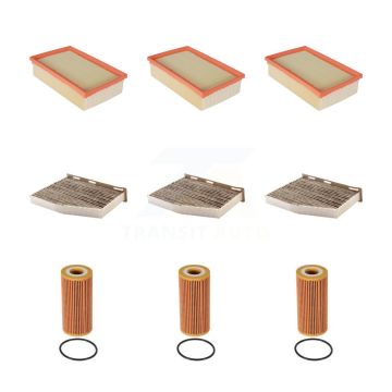 3x Air + 3x Cabin + 3x Engine Cartridge Oil Filter (9 Total) Kit For Volkswagen Tiguan KFM-101934