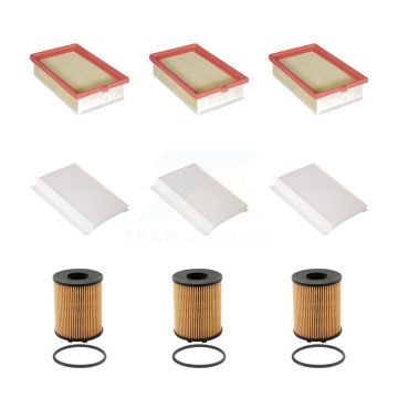 3x Air + 3x Cabin + 3x Engine Cartridge Oil Filter (9 Total) Kit For 2014-2020 Fiat 500L KFM-101938